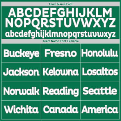 Custom Kelly Green White-Gray Authentic St. Patrick's Day Baseball Jersey - Sky-Custom