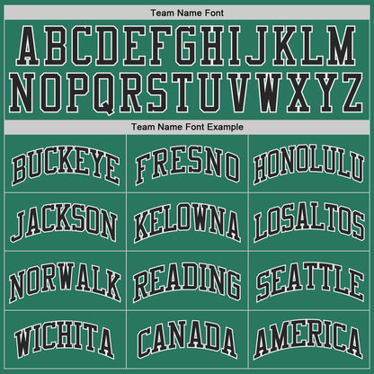 Custom Kelly Green Black-White Authentic Throwback Basketball Jersey - Sky-Custom