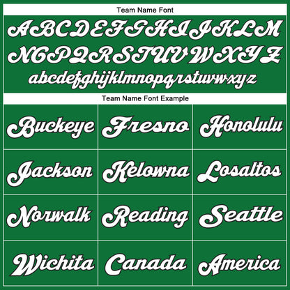 Custom Grass Green White-Black Mesh Authentic Throwback Football Jersey - Sky-Custom