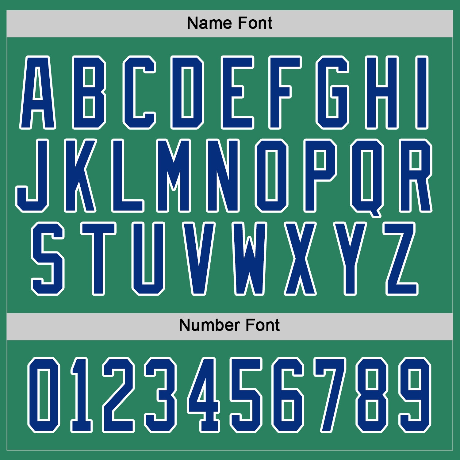 Custom Kelly Green Royal-White Hockey Jersey - Sky-Custom