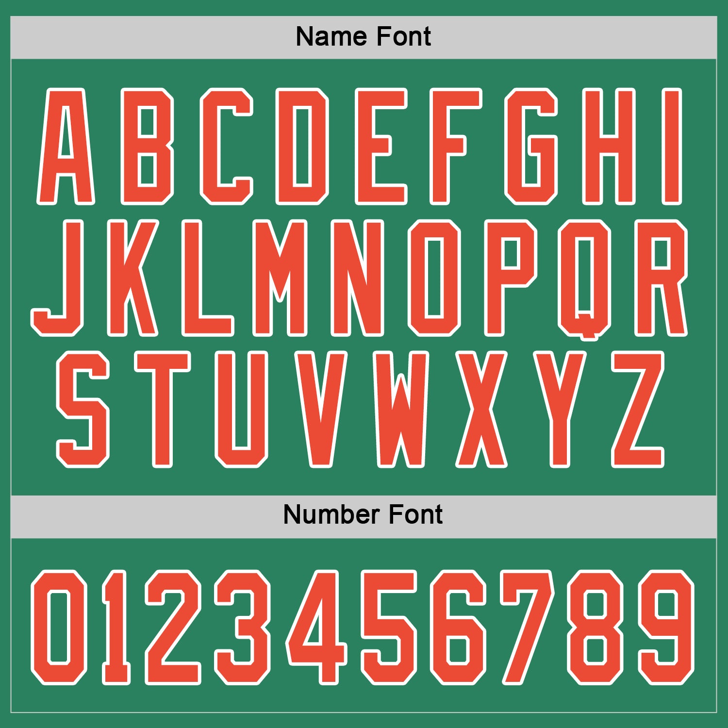 Custom Kelly Green Orange-White Hockey Jersey - Sky-Custom