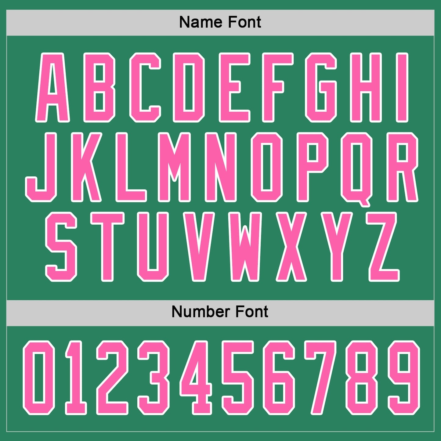 Custom Kelly Green Pink-White Hockey Jersey - Sky-Custom