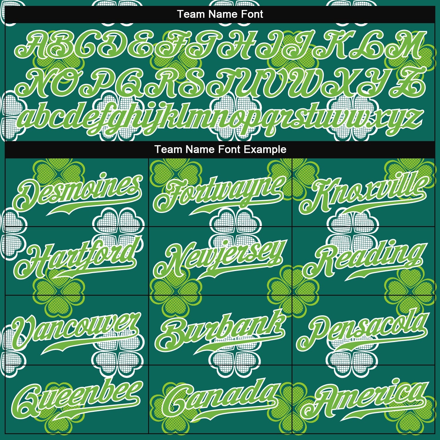 Custom Kelly Green Neon Green-White 3D Pattern Design Authentic St. Patrick's Day Baseball Jersey - Sky-Custom
