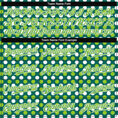 Custom Kelly Green Neon Green-White 3D Pattern Design Authentic St. Patrick's Day Baseball Jersey - Sky-Custom