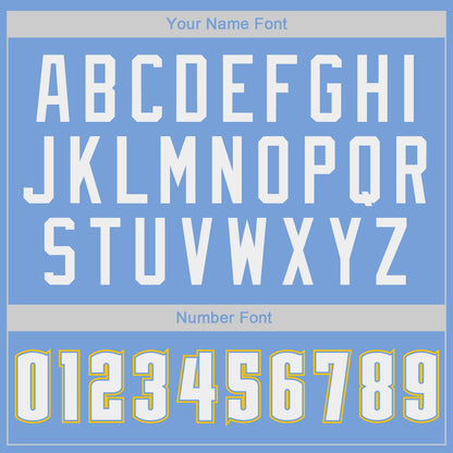 Custom Light Blue White-Gold Authentic Throwback Basketball Jersey - Sky-Custom