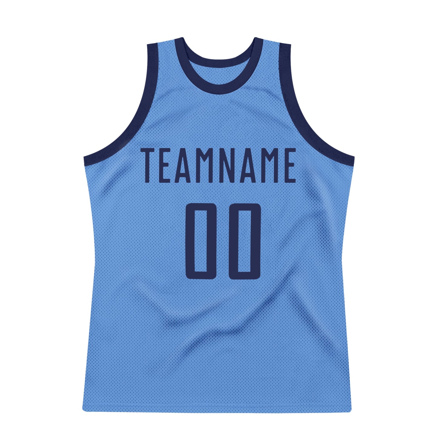 Custom Light Blue Navy Authentic Throwback Basketball Jersey - Sky-Custom