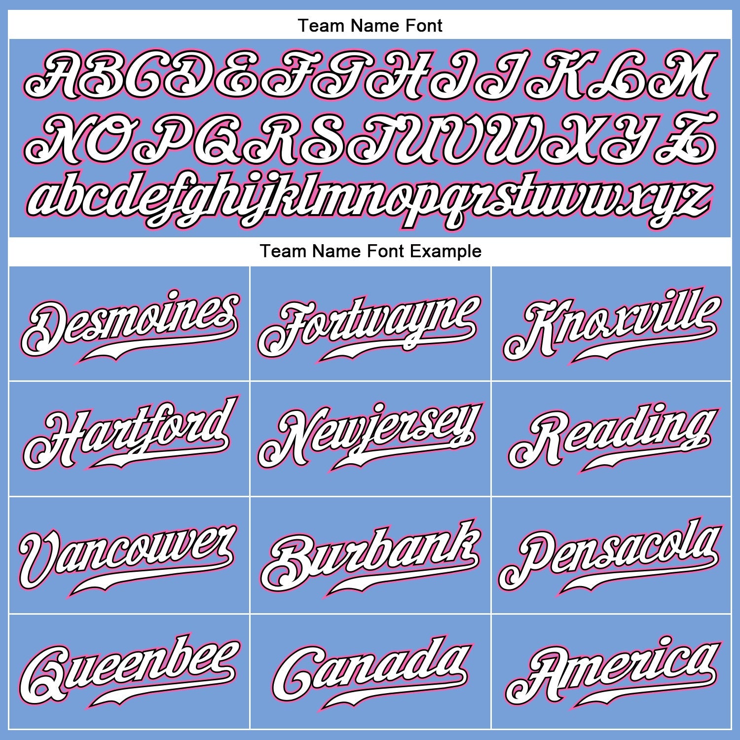 Custom Light Blue White Pinstripe Pink-Black Authentic Baseball Jersey - Sky-Custom