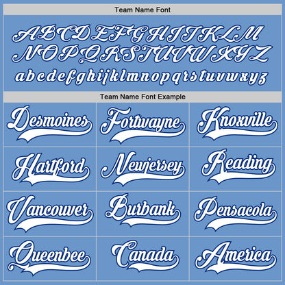 Custom Light Blue White-Royal Hockey Jersey - Sky-Custom