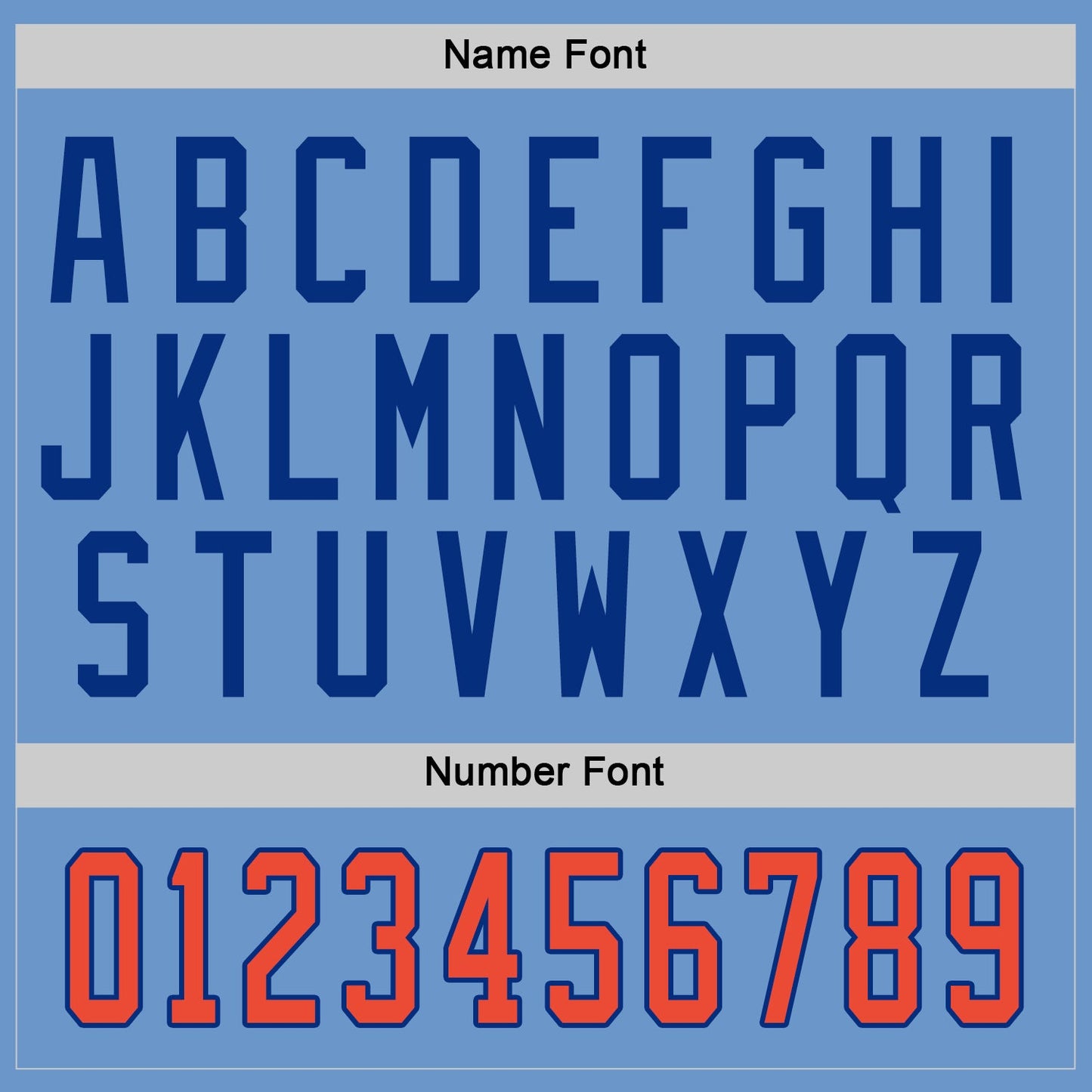 Custom Light Blue Orange-Royal Hockey Jersey - Sky-Custom