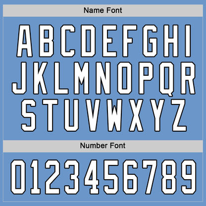 Custom Light Blue White-Black Hockey Jersey - Sky-Custom