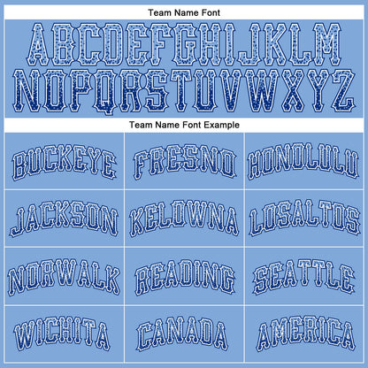 Custom Light Blue Royal-White Authentic Drift Fashion Baseball Jersey - Sky-Custom
