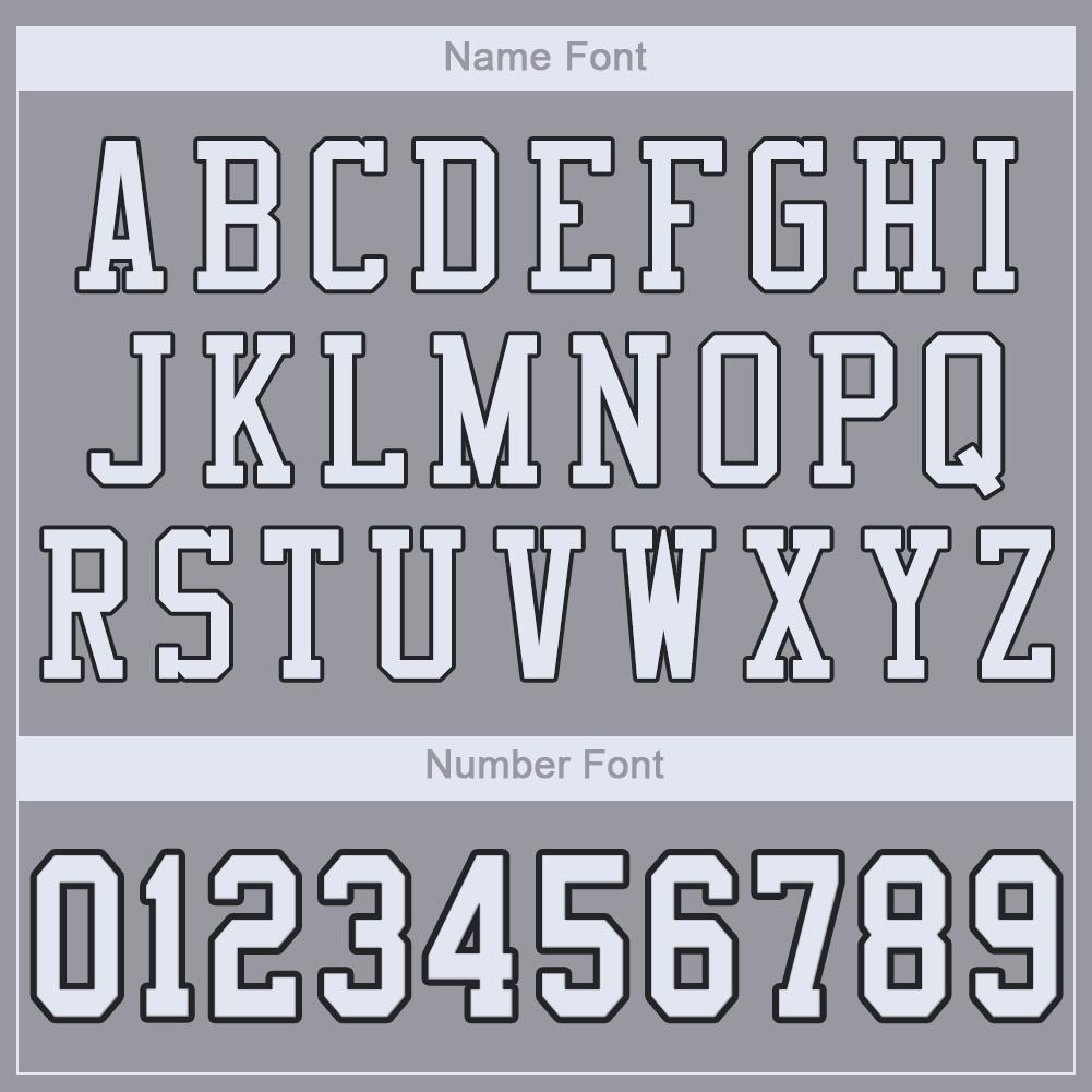 Custom Light Gray White-Black Mesh Authentic Football Jersey - Sky-Custom