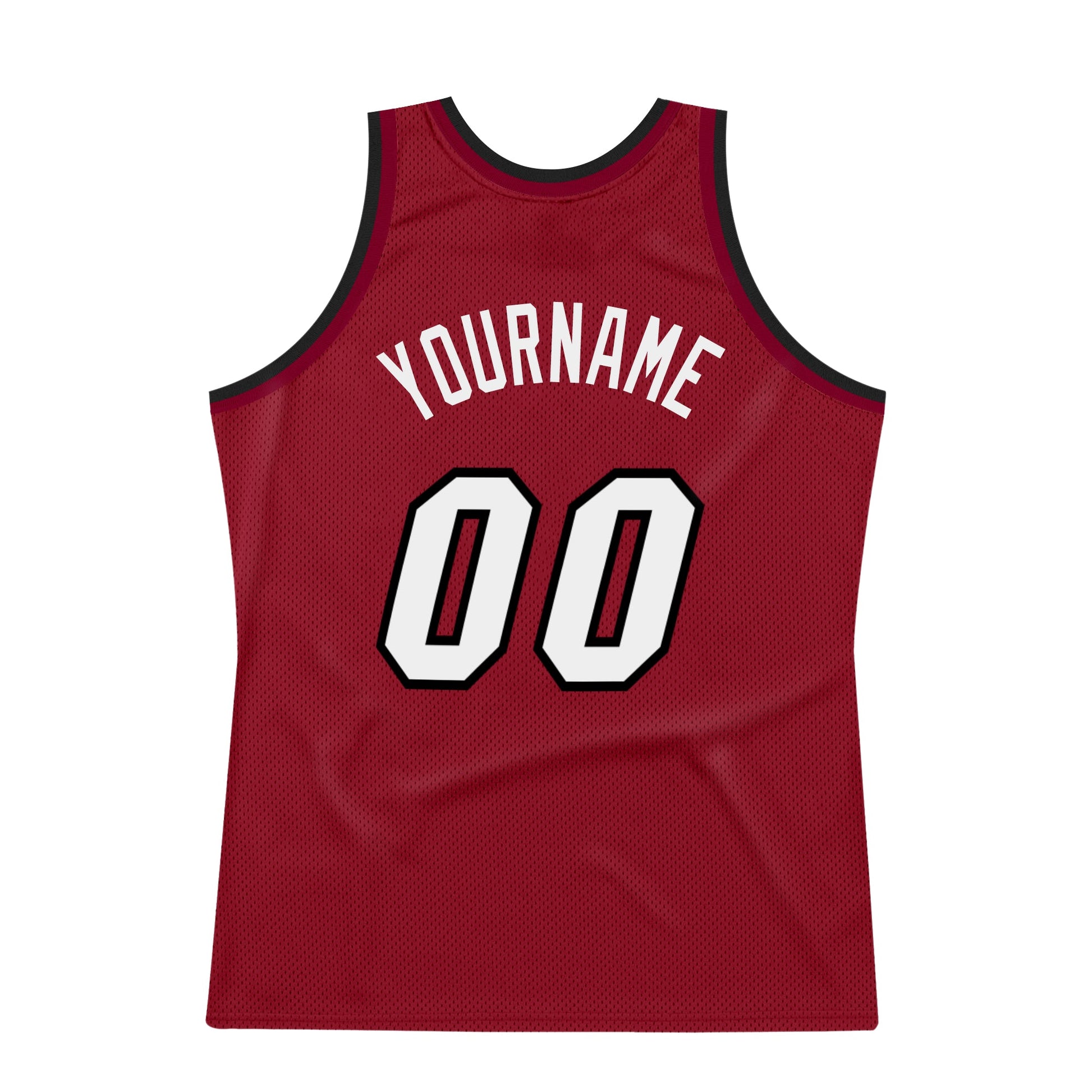 Custom Maroon White-Black Authentic Throwback Basketball Jersey - Sky-Custom