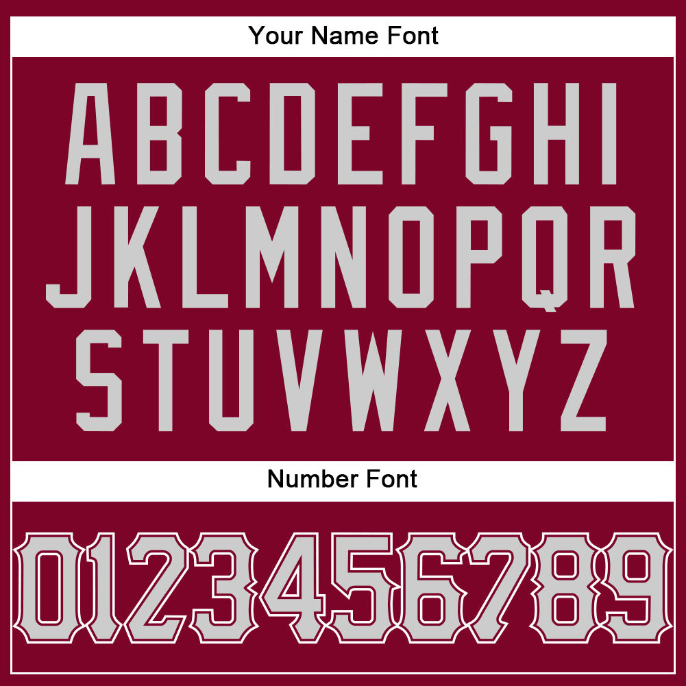 Custom Maroon White Pinstripe Gray-White Authentic Basketball Jersey - Sky-Custom