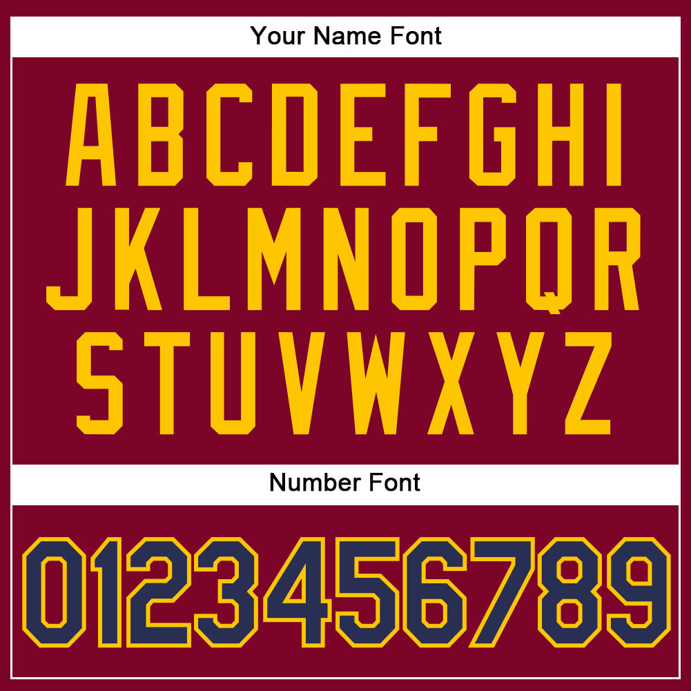 Custom Maroon White Pinstripe Navy-Gold Authentic Basketball Jersey - Sky-Custom