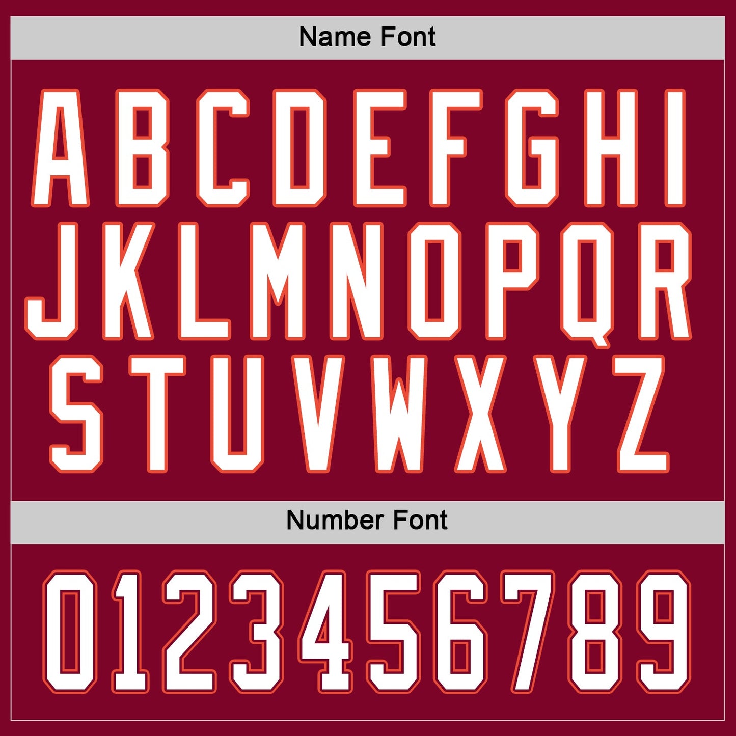 Custom Maroon White-Orange Hockey Jersey - Sky-Custom