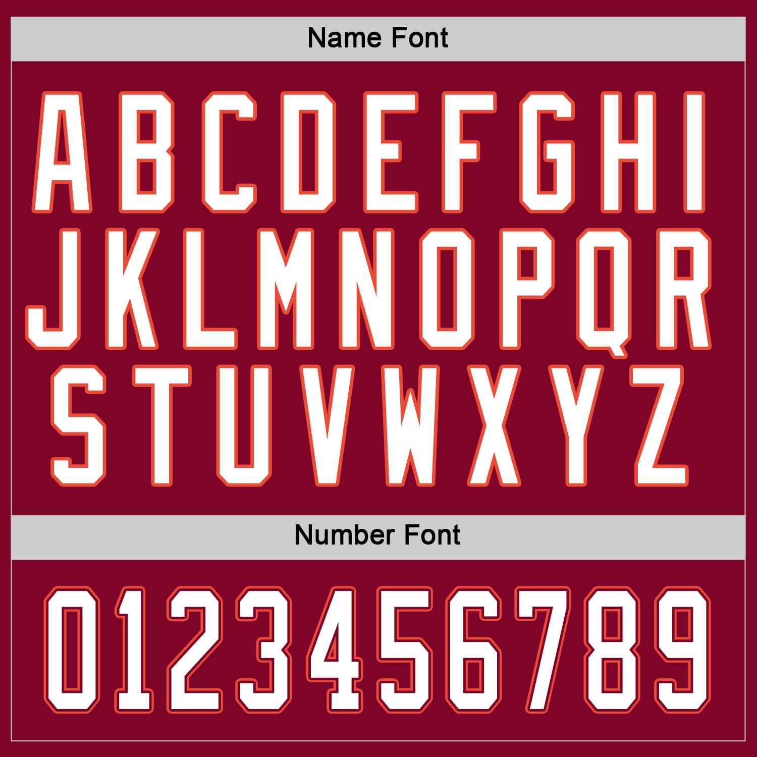 Custom Maroon White-Orange Hockey Jersey - Sky-Custom
