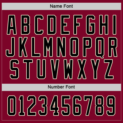 Custom Maroon Black-Cream Hockey Jersey - Sky-Custom