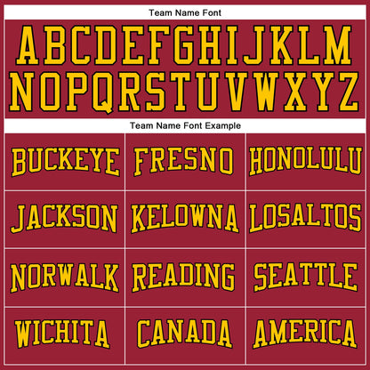 Custom Maroon Black-Gold Authentic Throwback Basketball Jersey - Sky-Custom