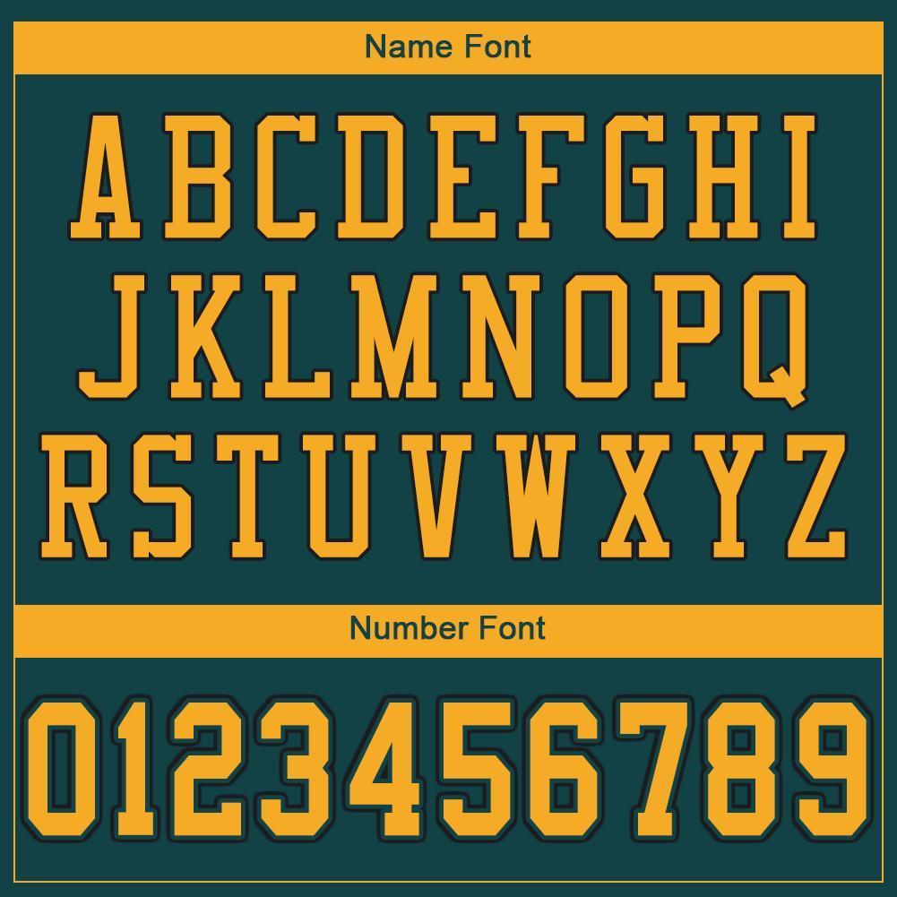 Custom Midnight Green Gold-Black Mesh Authentic Football Jersey - Sky-Custom