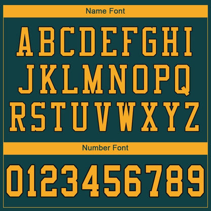 Custom Midnight Green Gold-Black Mesh Authentic Football Jersey - Sky-Custom