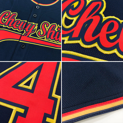 Custom Navy Gray-Teal Authentic Baseball Jersey - Sky-Custom