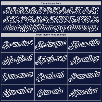 Custom Navy Navy-Gray Authentic Baseball Jersey - Sky-Custom