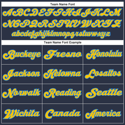 Custom Navy White-Powder Blue Mesh Authentic Throwback Football Jersey - Sky-Custom