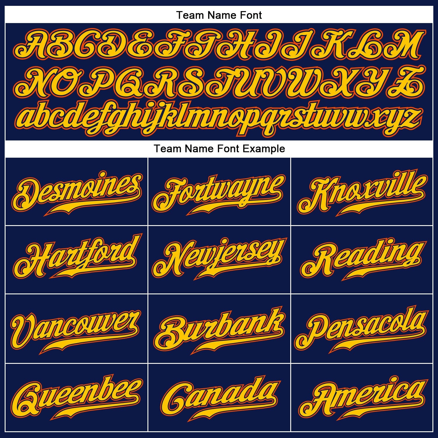 Custom Navy White Pinstripe Gold-Orange Authentic Baseball Jersey - Sky-Custom