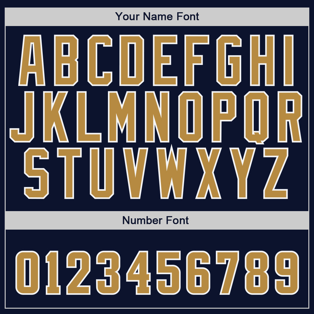 Custom Navy Old Gold-White Authentic Baseball Jersey - Sky-Custom
