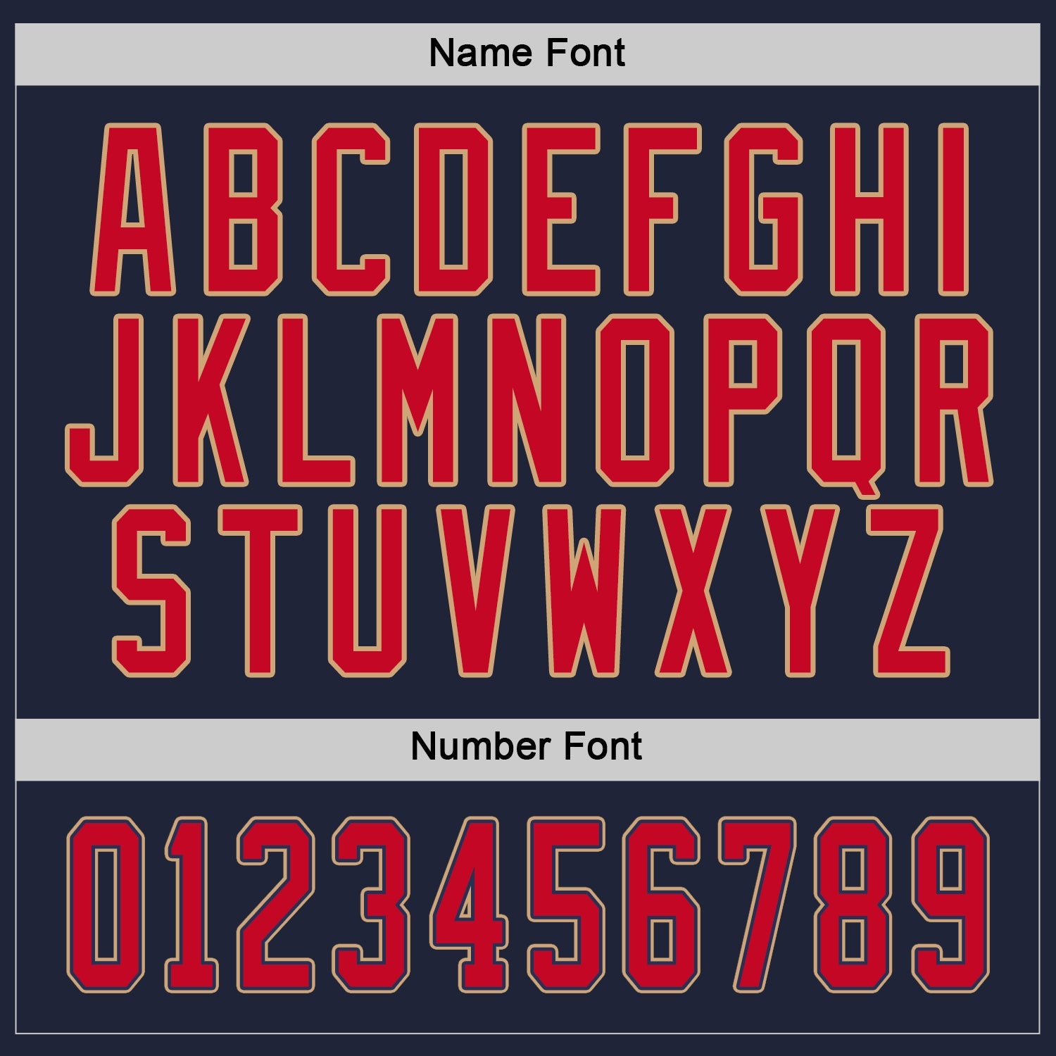 Custom Navy Red-Old Gold Hockey Jersey - Sky-Custom
