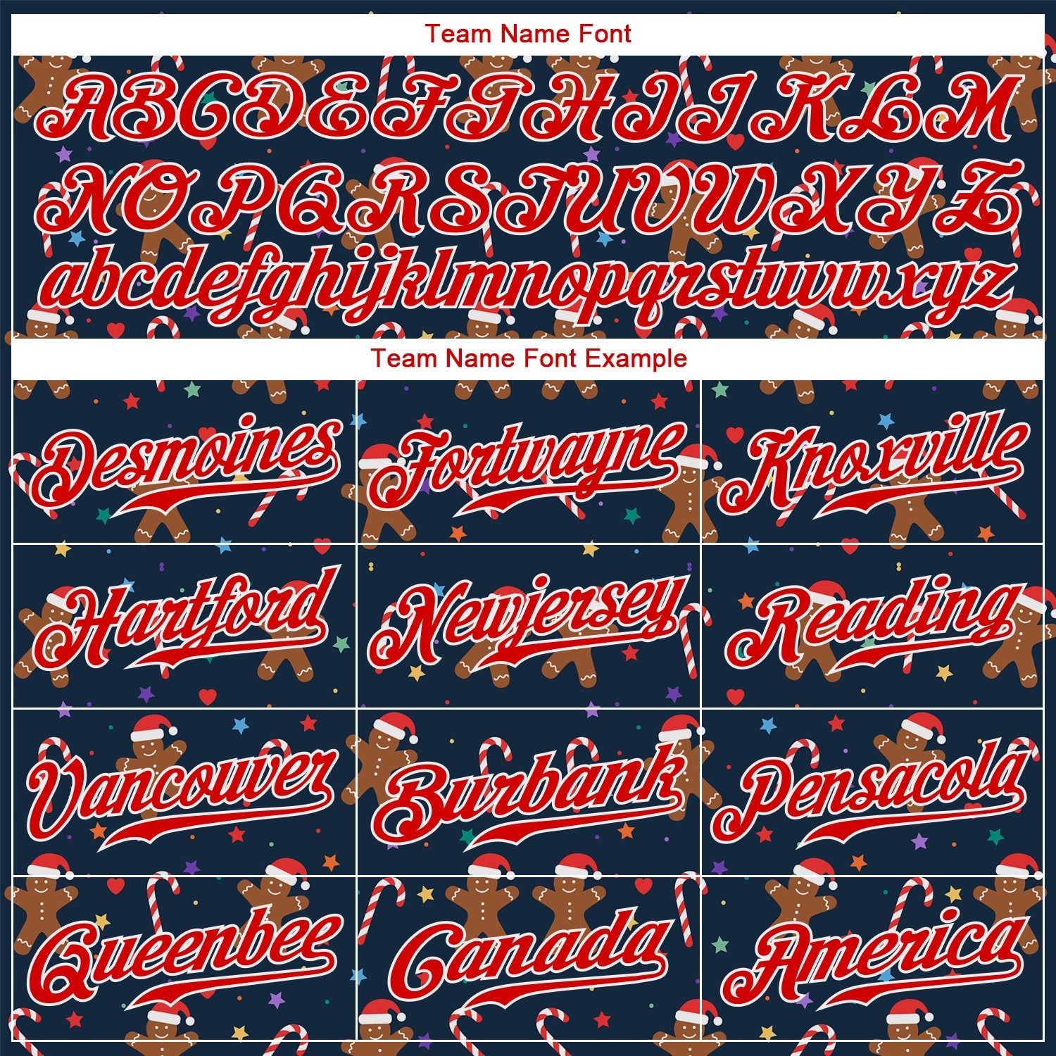 Custom Navy Red-White Christmas 3D Authentic Baseball Jersey - Sky-Custom