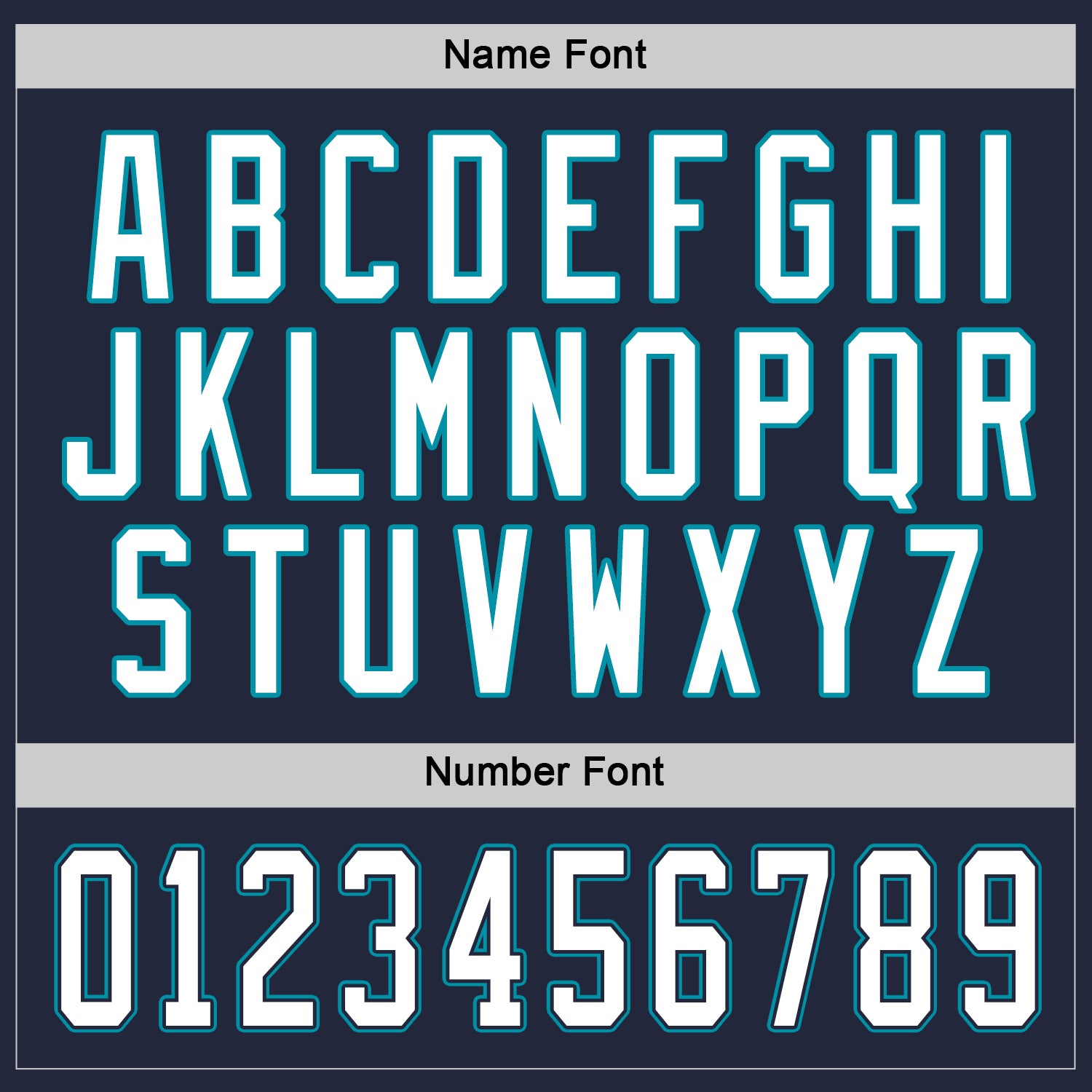 Custom Navy White-Teal Hockey Jersey - Sky-Custom