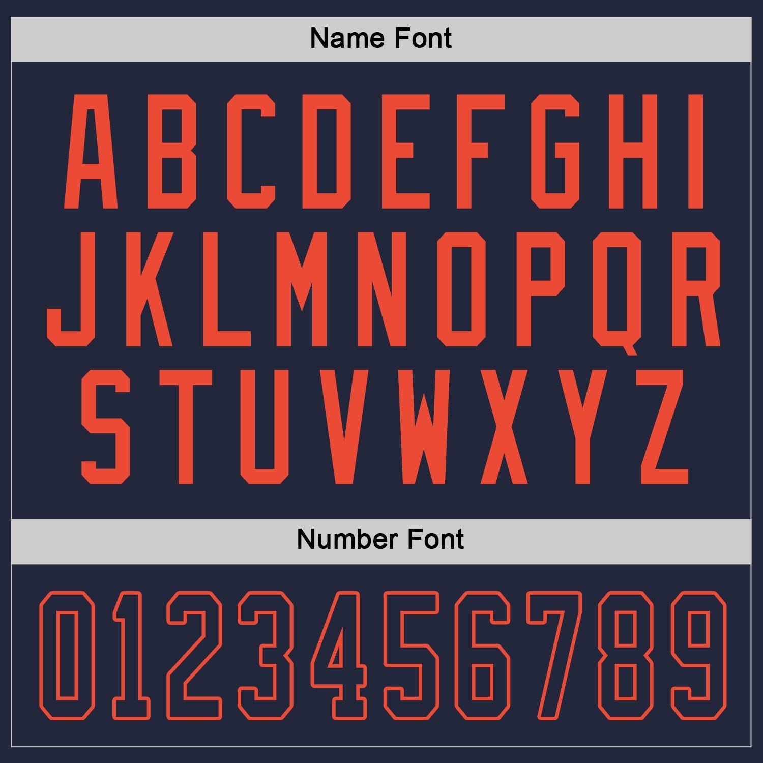 Custom Navy Navy-Orange Hockey Jersey - Sky-Custom