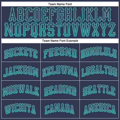 Custom Navy Teal-Gray Authentic Drift Fashion Baseball Jersey - Sky-Custom