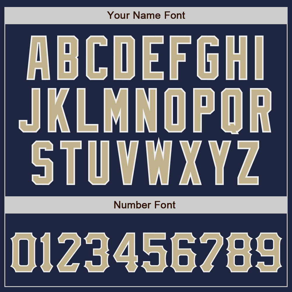 Custom Navy Vegas Gold-White Authentic Baseball Jersey - Sky-Custom