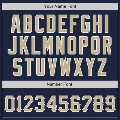 Custom Navy Vegas Gold-White Authentic Baseball Jersey - Sky-Custom