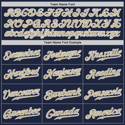 Custom Navy Vegas Gold-White Authentic Baseball Jersey - Sky-Custom