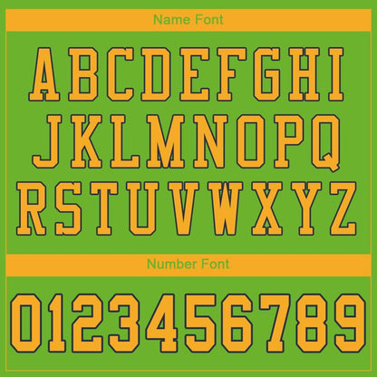 Custom Neon Green Gold-Navy Mesh Authentic Football Jersey - Sky-Custom