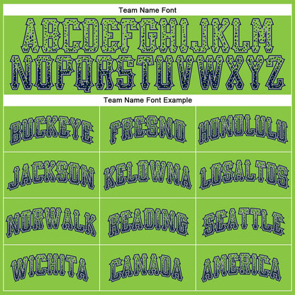 Custom Neon Green Navy-Gray Authentic Drift Fashion Baseball Jersey - Sky-Custom