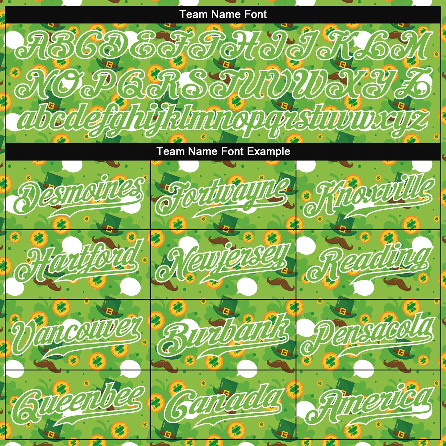 Custom Neon Green Brown-Gold 3D Pattern Design Authentic St. Patrick's Day Baseball Jersey - Sky-Custom