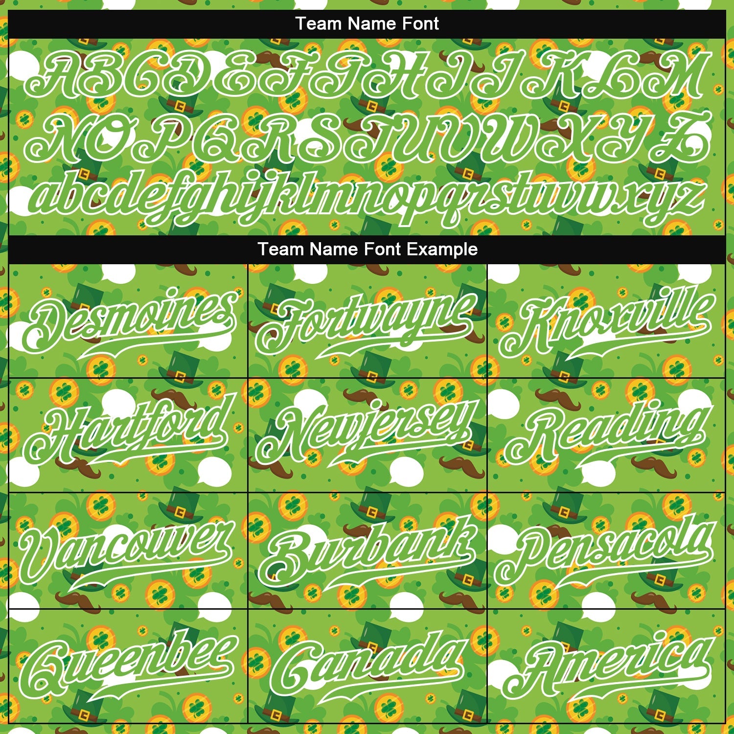 Custom Neon Green Brown-Gold 3D Pattern Design Authentic St. Patrick's Day Baseball Jersey - Sky-Custom