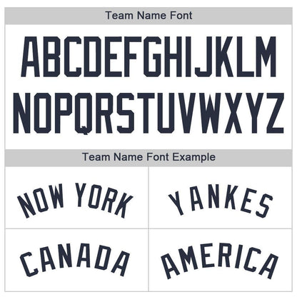Custom White Navy Pinstripe Navy Baseball Jersey - Sky-Custom
