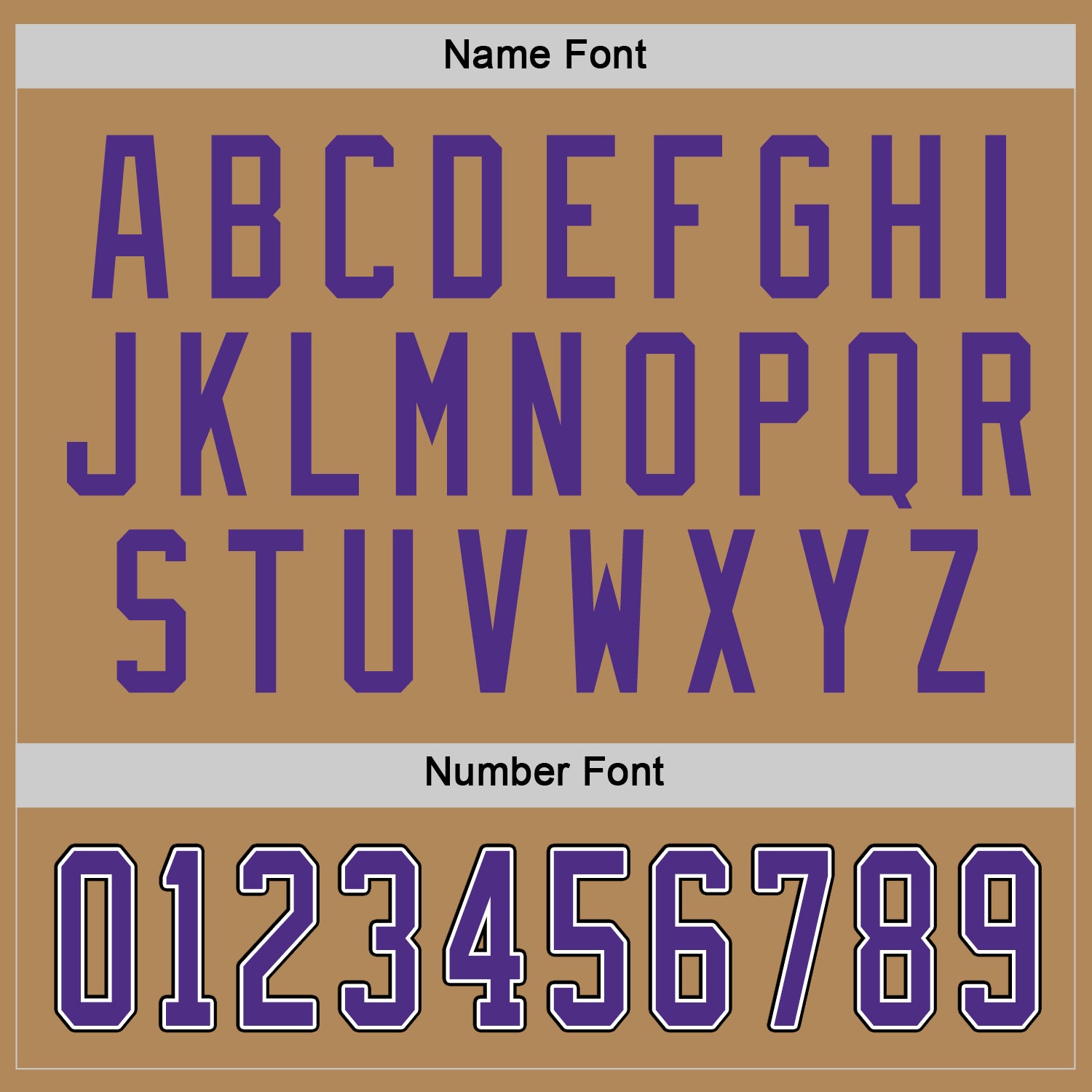 Custom Old Gold Purple-Black Hockey Jersey - Sky-Custom