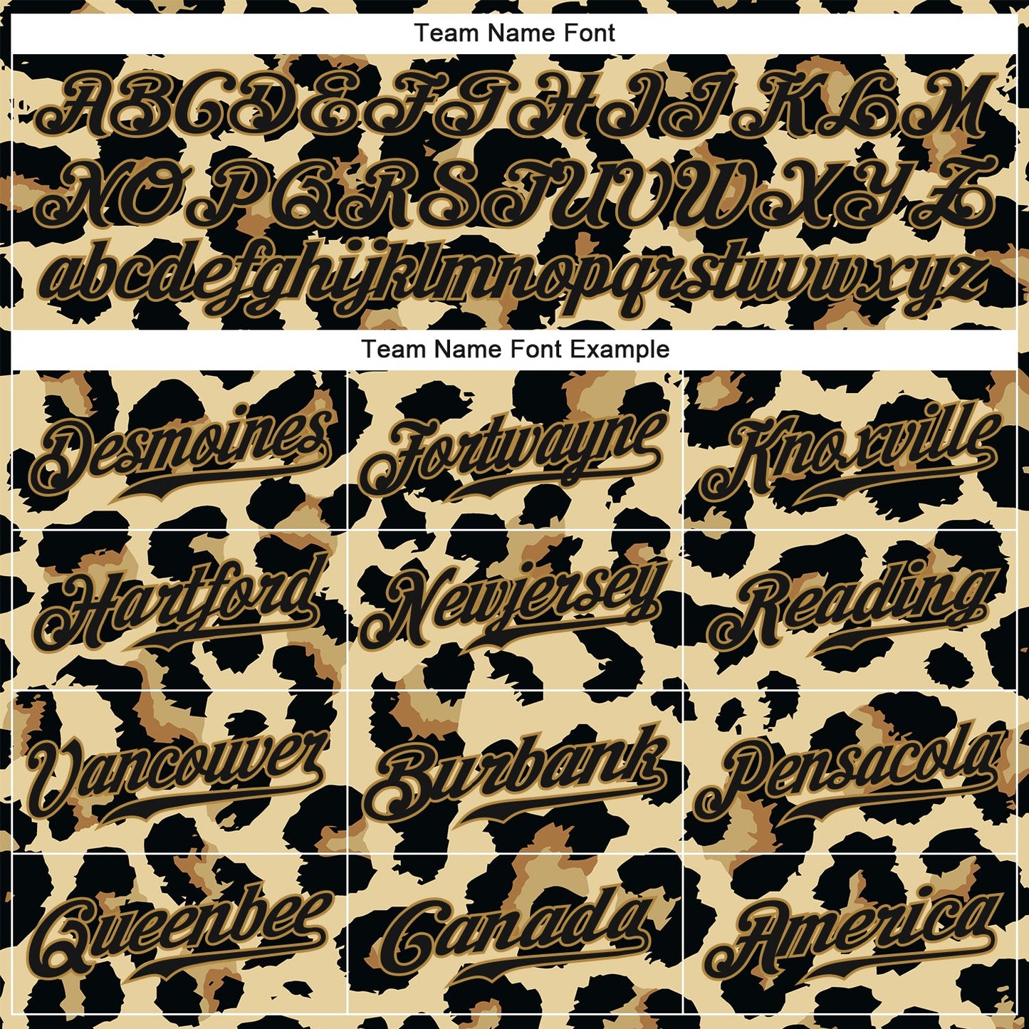Custom Old Gold Black-Old Gold 3D Pattern Design Leopard Authentic Baseball Jersey - Sky-Custom