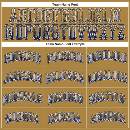 Custom Old Gold Navy-White Authentic Drift Fashion Baseball Jersey - Sky-Custom
