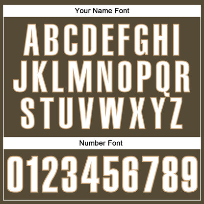 Custom Olive White-Old Gold Authentic Throwback Salute To Service Basketball Jersey - Sky-Custom