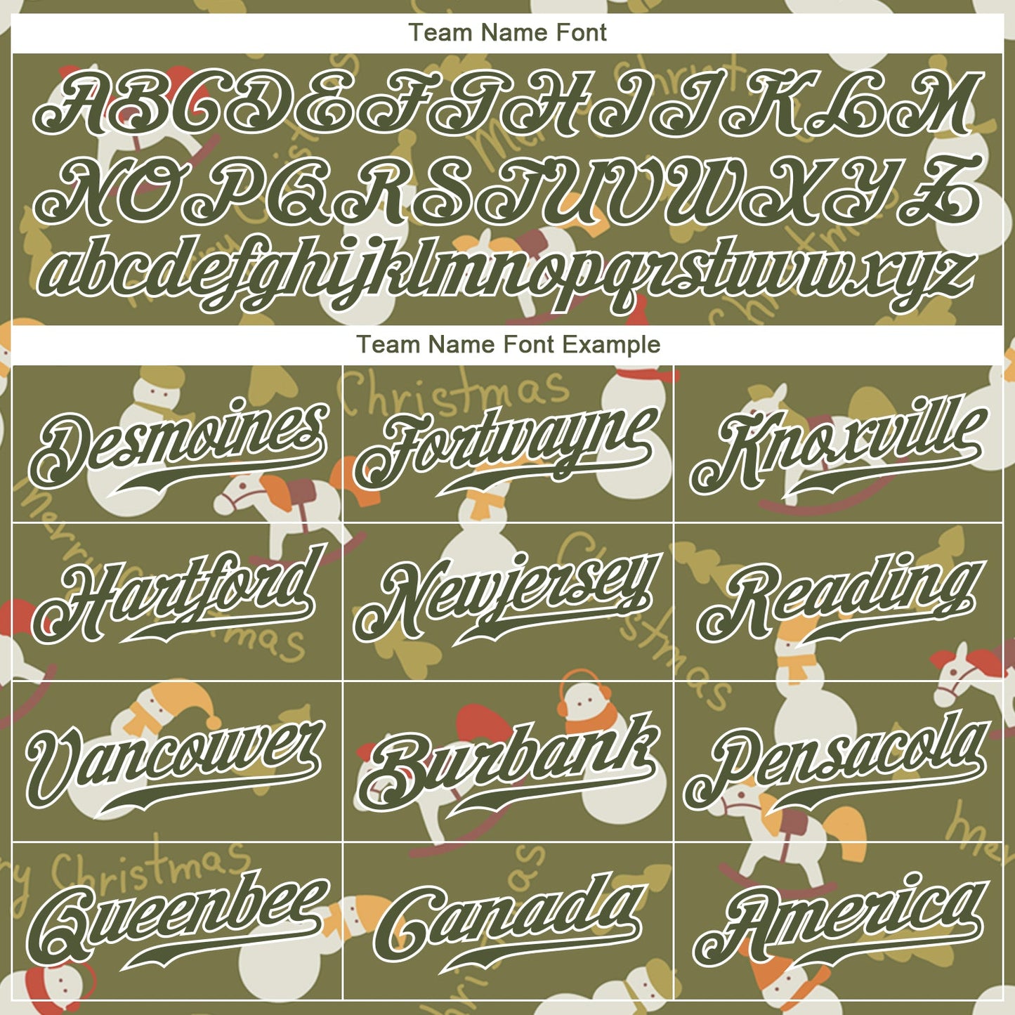 Custom Olive Olive-White Christmas 3D Authentic Salute To Service Baseball Jersey - Sky-Custom