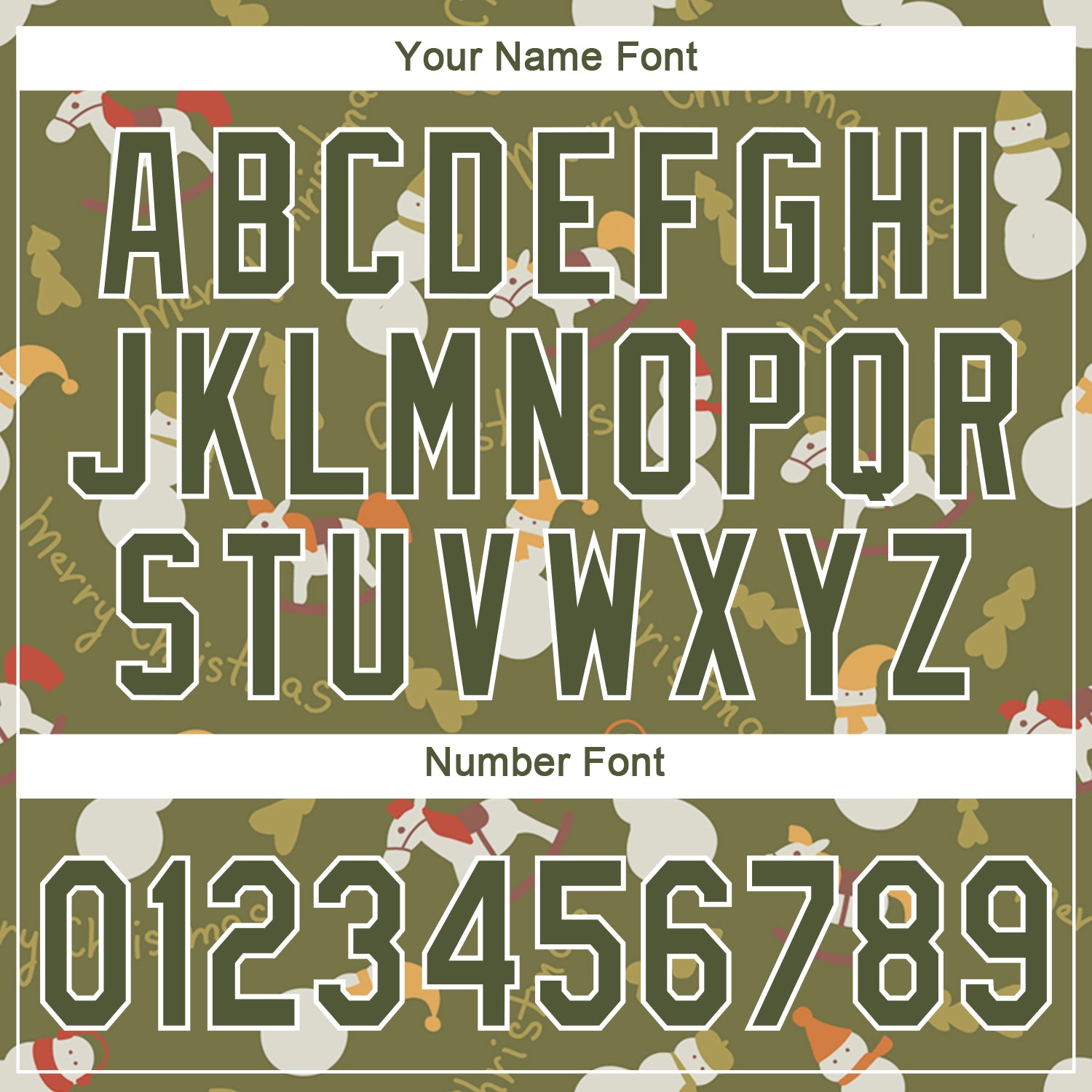 Custom Olive Olive-White Christmas 3D Authentic Salute To Service Baseball Jersey - Sky-Custom