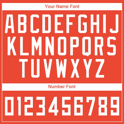 Custom Orange White Round Neck Suit Basketball Jersey - Sky-Custom